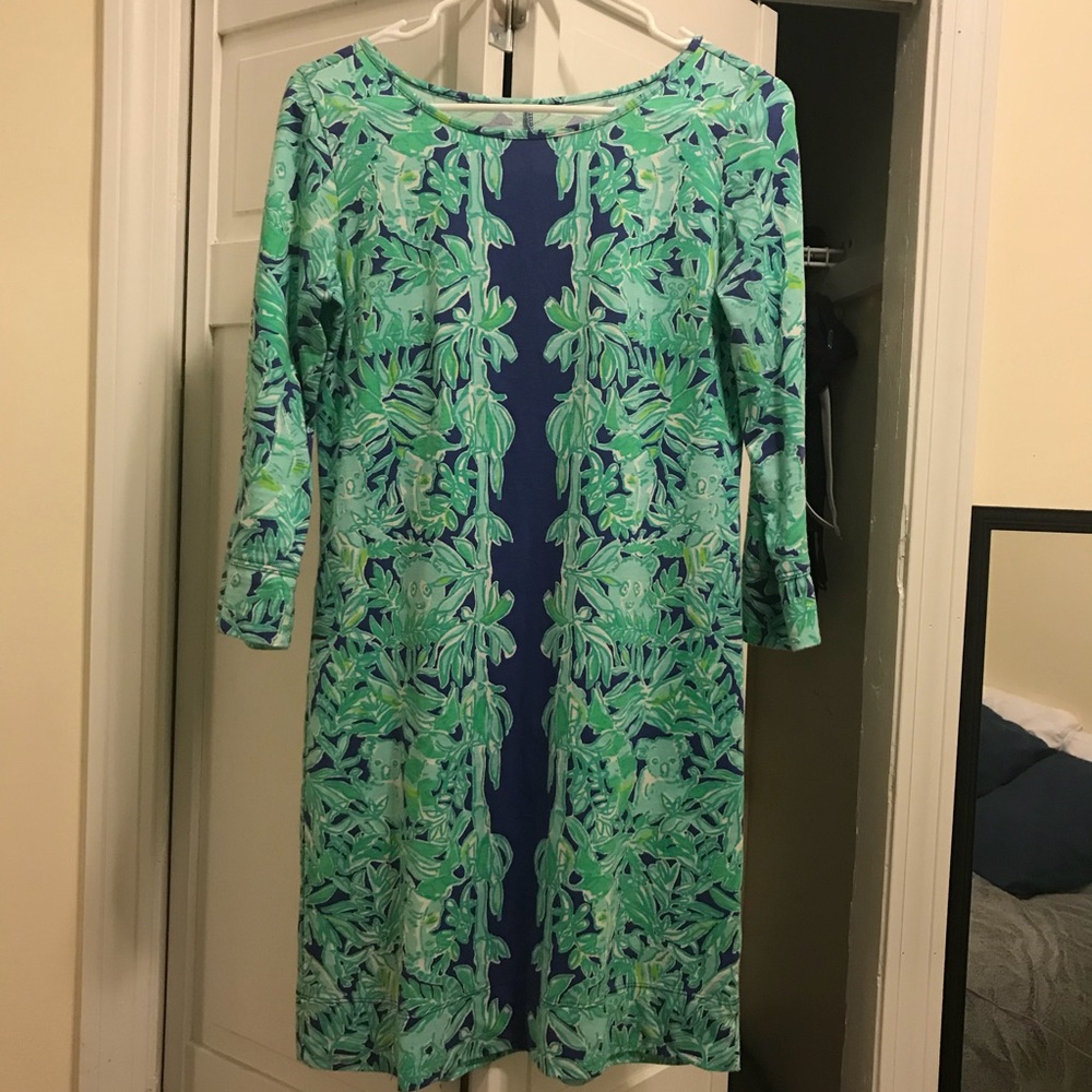 Lilly Pulitzer dress 3/4 sleeve XS